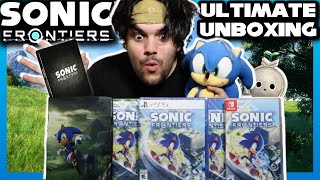 Ultimate Sonic Frontiers Unboxing  EVERY Copy PreOrder Bonus amp More GIVEAWAY [upl. by Yrrum]