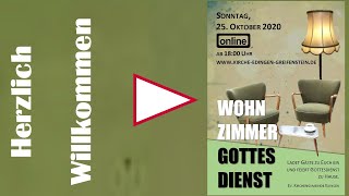 WohnzimmerGottesdienst am 25102020 [upl. by Sidonnie]