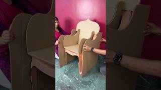 Beautiful Sofa Craft using Waste Plastic Chair short reel viral youtubeshort diycraft trending [upl. by Lyndsay]