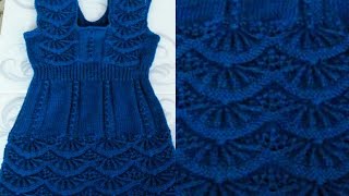 Woolen Frock for 35 Years of KidsDifferent Knitting DesignDesign156 [upl. by Gavette]