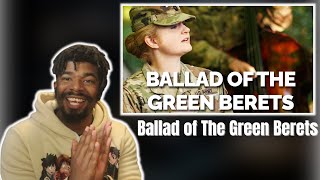 AMERICAN REACTS TO Ballad of the Green Berets performed by The US Army Band [upl. by Gabriell]