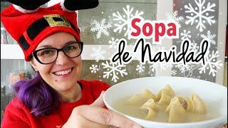 SOPA DE GALETS RELLENOS  Menú Navidad Fácil y Barato [upl. by New]