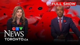 Canadians in Toronto mark Remembrance Day  CTV News Toronto at Noon for Nov 11 2024 [upl. by Matheny634]