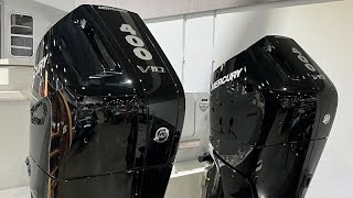 The New Mercury 350 amp 400 HP V10 57 Liter FourStroke Outboard [upl. by Dianuj624]