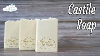 How to make castile soap cold process soap Curing Castile over a full year lather tests [upl. by Trici]