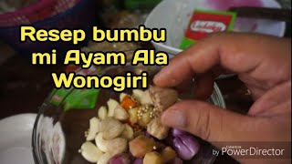 Resep bumbu mi ayam ala wonogiri [upl. by Elicul]