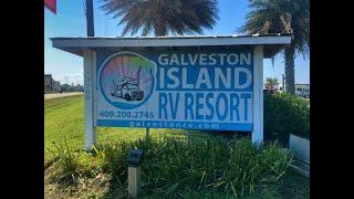 Galveston Island RV Resort in Galveston Texas 4K Drone Video [upl. by Still]