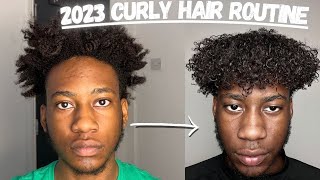 MY 2023 CURLY HAIR ROUTINE [upl. by Sitra]