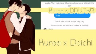 Kuroo Is DrunkDaikurooFluffRequestedRareship [upl. by Ranice]