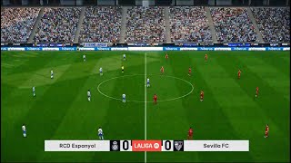 Espanyol vs Sevilla  La Liga  PES 2021  PC Gameplay  4K [upl. by Caddric]