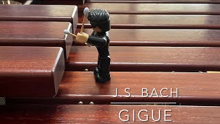 Gigue  JS Bach  Marimba  Harry’s Playground [upl. by Adlei]