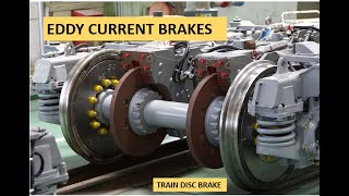 Eddy current  Eddy current brakes howitworks trains physics electromagnetic Induction [upl. by Feil257]