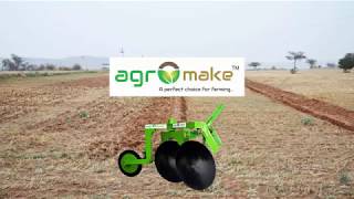 Reversible Disc Plough  AgroMake [upl. by Ecnerrot863]