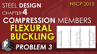 Steel Design Chapter 4 Flexural Buckling Problem 3 PH [upl. by Laing]