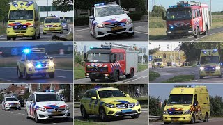 Vele Politieeenheden Brandweer Ambulances HAP en Rijkswaterstaat met spoed in Goes en omstreken [upl. by Nilak]