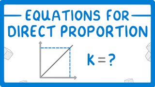 GCSE Maths  How to Write Algebraic Expressions for Directly Proportional Relationships 90 [upl. by Husch]