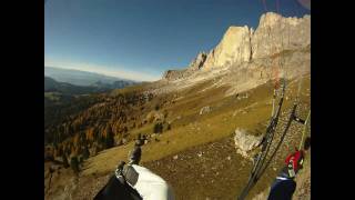 Papillon Paragliding Goldener Oktober in den Dolomiten 2010 [upl. by Procter]