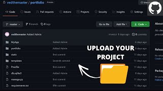 How to upload filesfoldersprojects on github  Upload Project folder on github Simple Way [upl. by Evreh]