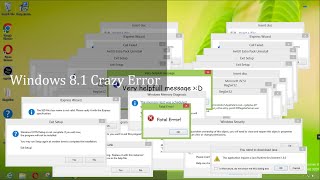 Windows 8 build 9200 Crazy Error  720p60 [upl. by Angel]