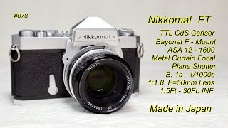 Nikkormat FT 1965 [upl. by Werby]