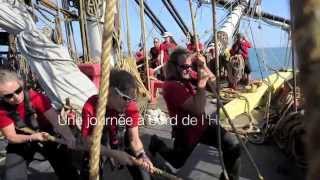 Une journée à bord de la frégate Hermione [upl. by Eibrik]