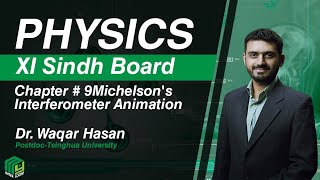 Michelsons Interferometer Animation  Sindh Board  Dr Waqar  My Inter Academy [upl. by Oilasor]