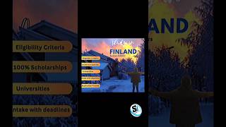 Finland 100 scholarships deadline internationalstudents studentvisa finlandstudyvisa [upl. by Dilks]