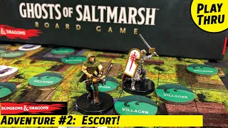 DampD GHOSTS of SALTMARSH Board Game Adventure 2 Escort  Solo Playthrough [upl. by Dennard889]