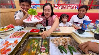 Hôm nay Mai  anh sang dẫn mấy đứa lên thành phố ăn buffet  Đi chơi lễ Bối vui được ba dẫn đi chơi [upl. by Weiss943]