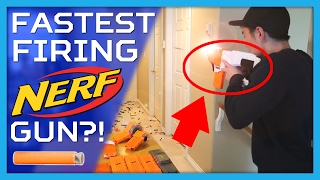 FASTEST Firing Nerf Gun [upl. by Kerwon182]