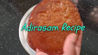 Adirasam Recipe in Tamil Diwali Special youtube diwali sweet [upl. by Kerge]