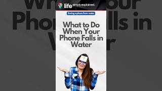 What to Do When Your Phone Falls in Water lifehacks facts lifesavertips [upl. by Rutra]