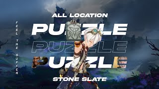 7 Location Stone Slate Tsurumi Island World Quest and Achievements  Ishine Script  Genshin Impact [upl. by Vonni]