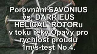 Savonius vs Darrieus Water rotor Frais 🔴44 [upl. by Pepi]