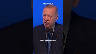 Türkiye’s President Recep Tayyip Erdogan condemns Israels killing of TurkishAmerican activist [upl. by Crean]