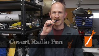 Covert radio pen with bone conduction speaker [upl. by Yecrad104]