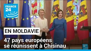 47 pays européens en Moldavie  lEurope se réunit à Chisinau pour montrer son unité [upl. by Darees559]