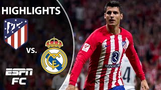 🚨 PERFECT NO MORE 🚨 Atletico Madrid vs Real Madrid  LALIGA Highlights  ESPN FC [upl. by Amato]