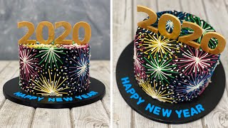 New Years Cake 2020  Gâteau du Nouvel An 2020  Pastel de año nuevo  새해 케이크 2020  เค้กปีใหม่ 2020 [upl. by Nesral]