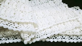 🏵️क्रोशिया शॉल डिज़ाइन Beautiful Crochet Shawl Pattern ll How to crochet shawl stolemuffler [upl. by Thin868]