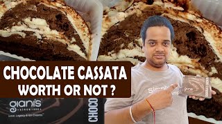 Gianis Chocolate 🍫 Cassata Review  WORTH OR NOT  Indian Food Vlogs shorts [upl. by Oregolac]