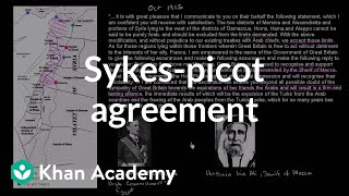 SykesPicot Agreement and the Balfour Declaration  The 20th century  World history  Khan Academy [upl. by Rap]