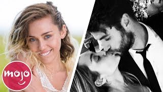 Top 10 Times Miley Cyrus amp Liam Hemsworth Made Us Believe in Love [upl. by Rivi807]