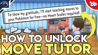 HOW TO UNLOCK THE MOVE TUTOR in Pokemon Brilliant Diamond and Shining Pearl [upl. by Almat6]