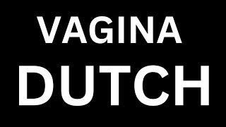 How to Pronounce quotVAGINA in Dutchquot Language how to say VAGINA in Dutch [upl. by Kirshbaum]