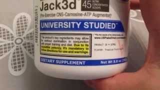 отзыв Jack3D University STUDIED tropic [upl. by Jandel]