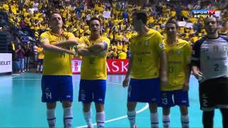 FutsalFINAL Brasil 7 x 2 Colômbia  CAMPEÃO Grand Prix Futsal 2014 [upl. by Dollar178]