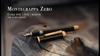 Stilografica Montegrappa Zero prova pennini EF  F  M [upl. by Adnir491]