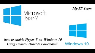 How to enable HyperV on Windows 10 using Control Panel amp PowerShell HindiUrdu [upl. by Nihsfa]