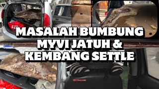 KERETA MYVI LEPAS GANTI BUMBUNG TERUS KEMAS [upl. by Myrah]